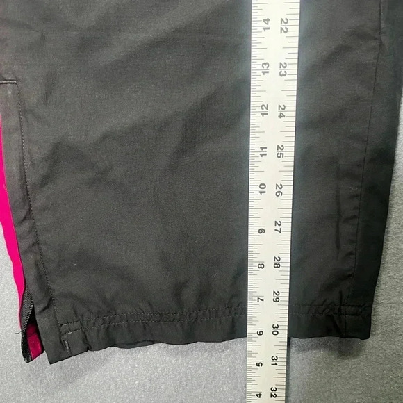 Adidas Fuchsia 3 Stripe Joggers Track Pants Womens L Comfy Running Workout 1260 - Picture 6 of 9